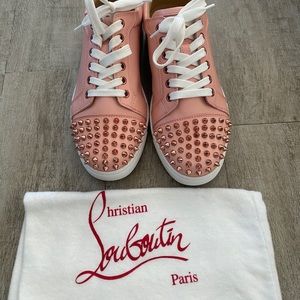 Viera Spikes Leather Low-Top Sneakers